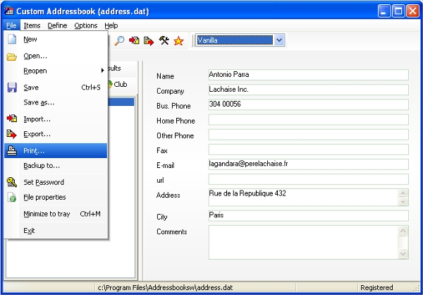 Filofax Address Book Software Mac
